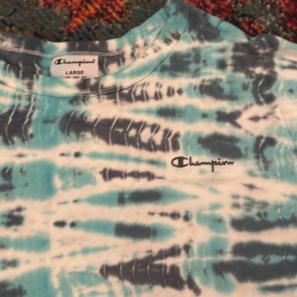 NWT Champion Tie Dye Crop Tee - Large - Picture 3 of 9